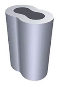 MANCHON A SERTIR ALU POUR CABLE 1.5mm